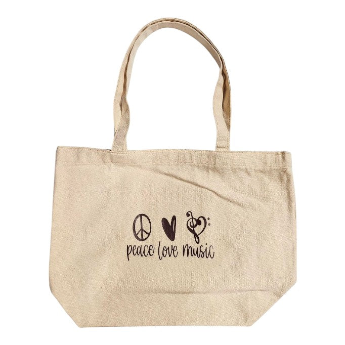 Handmade linen tote bag