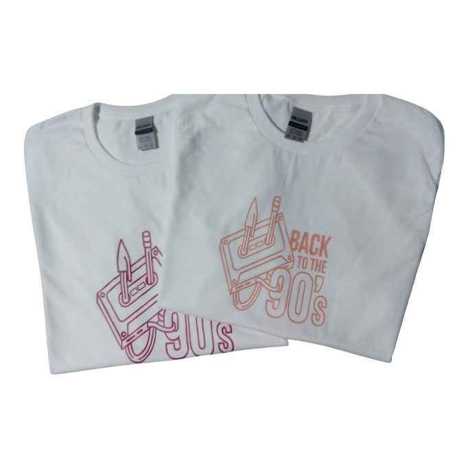 Two colour Retro Printed T-shirts