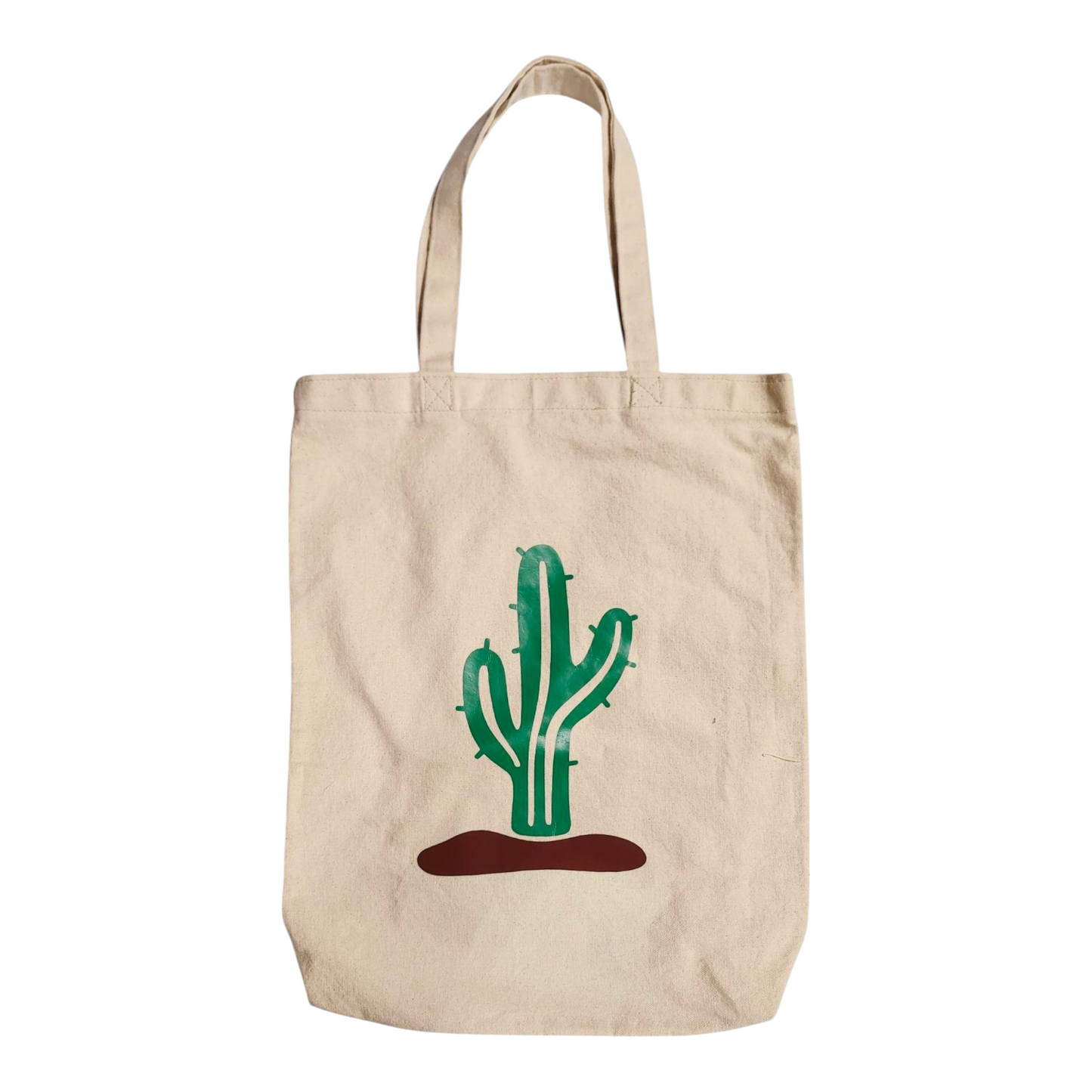 Handmade cactus tote bag