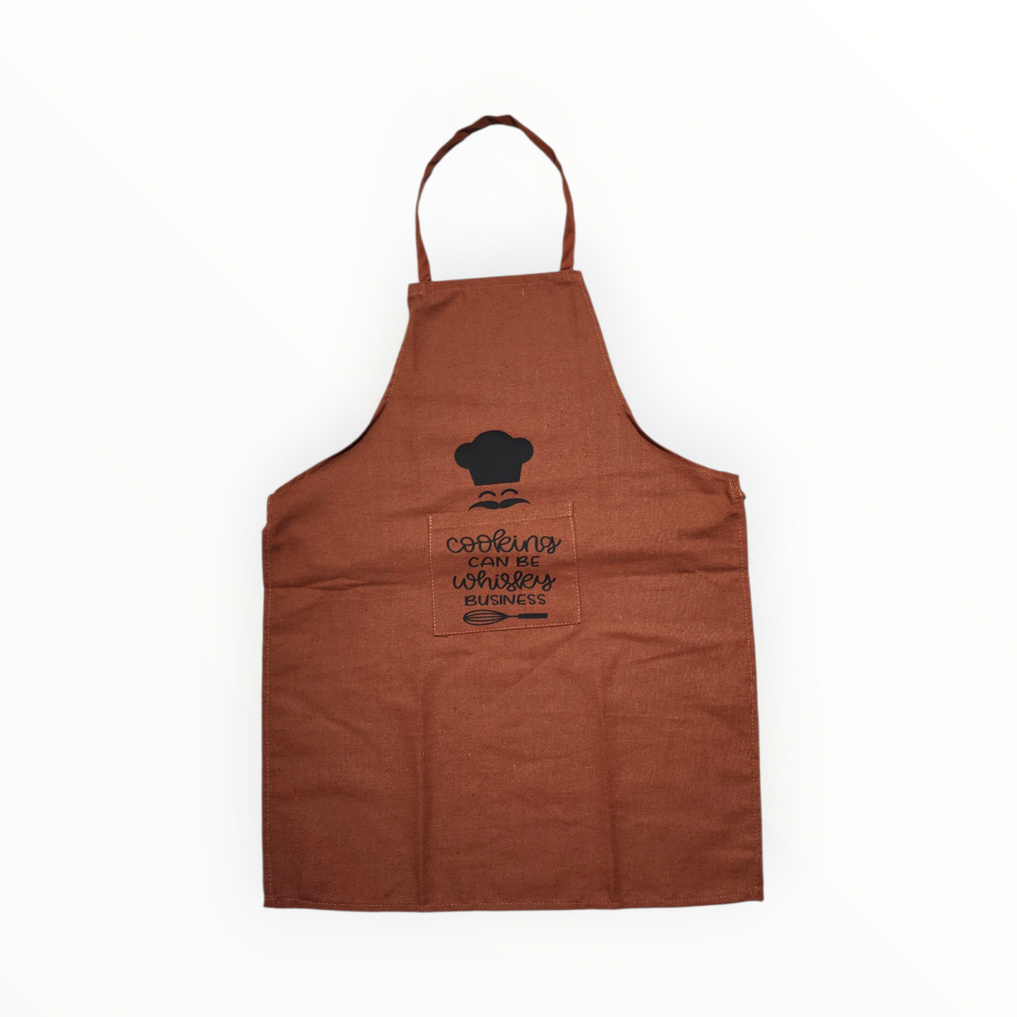 Set of printed apron and double oven mitt