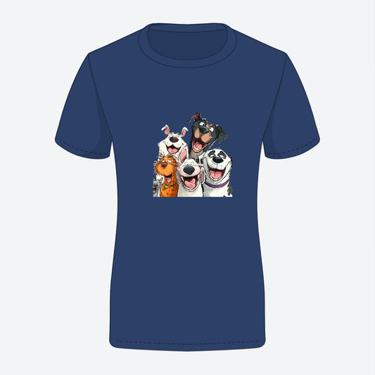 Smiling Dog group women t-shirt